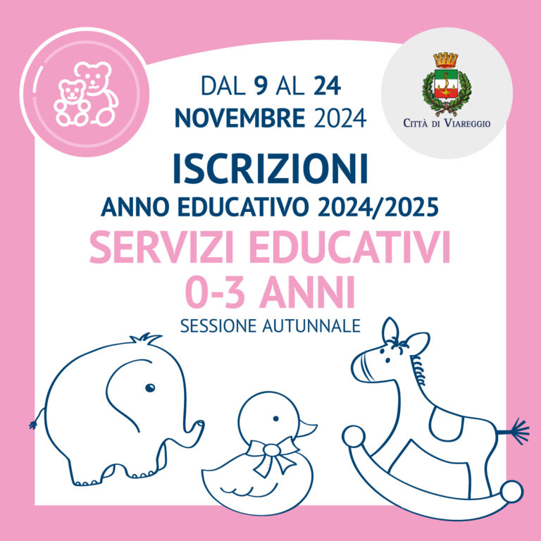 Apertura iscrizioni autunnali Servizi Educativi 0-3 anni per l’anno educativo 2024/2025